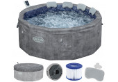BESTWAY Lay-Z-Spa Carrara ThermaCore AirJet Spa gonflable, 170 x 65 cm, 6 pesonnes 6001V