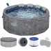 BESTWAY Lay-Z-Spa Carrara ThermaCore AirJet Spa gonflable, 170 x 65 cm, 6 pesonnes 6001V