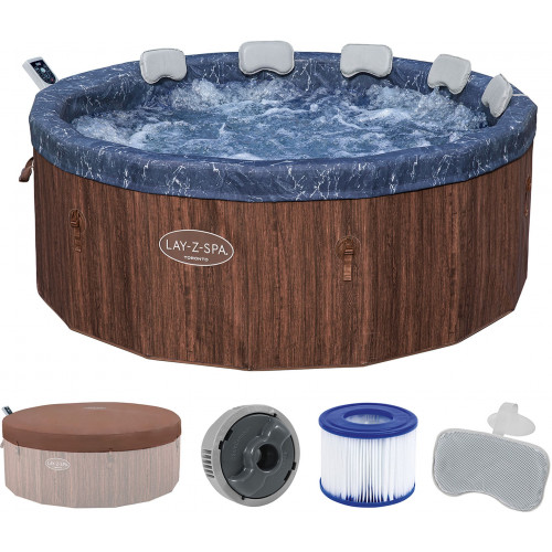 BESTWAY Lay-Z-Spa Toronto ThermaCore AirJet Spa gonflable, 190 x 70 cm, 7 personnes 6001W