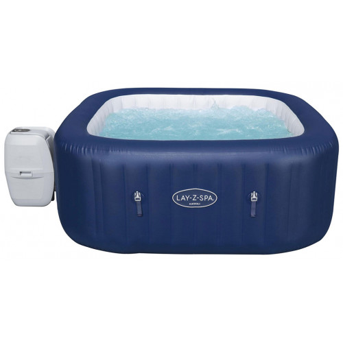 BESTWAY Lay-Z-Spa Hawaii AirJet Spa gonflable carré, 180 x 71 cm, 6 personnes 60021
