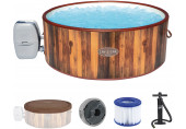 BESTWAY Lay-Z-Spa Helsinki AirJet Spa gonflable rond, 180 x 66 cm, 7 personnes 60025