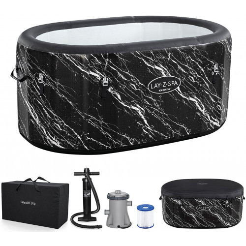 BESTWAY Lay-Z-Spa Glacial Dip Bassin pour bain de glace 152 x 92 x 71 cm 6002Q BESTWAY Lay-Z-Spa Glacial Dip Bassin pour bain de glace 152 x 92 x 71 cm 6002Q