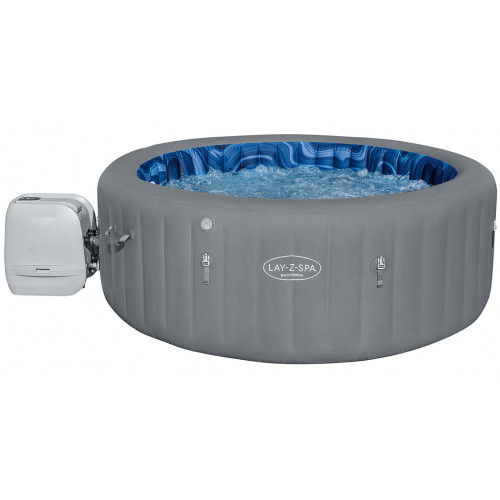 BESTWAY Lay-Z-Spa Santorini HydroJet Pro Spa gonflable, 216 x 80 cm, 7 personnes 60075