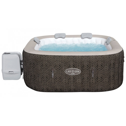 BESTWAY Lay-Z-Spa Cabo HydroJet Spa gonflable carré, 180 x 180 x 71 cm, 4-6 places 60167