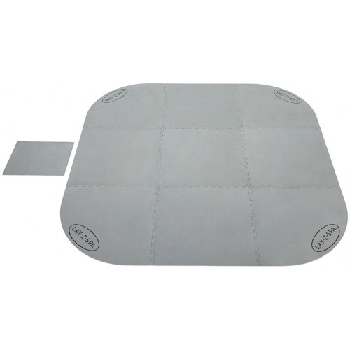 BESTWAY Lay-Z-Spa Xtras Tapis de sol pour spa carré ou rond, 216 x 216 cm 60309