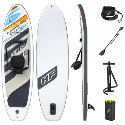 BESTWAY Hydro-Force White Cap Convertible Paddleboard set 65341