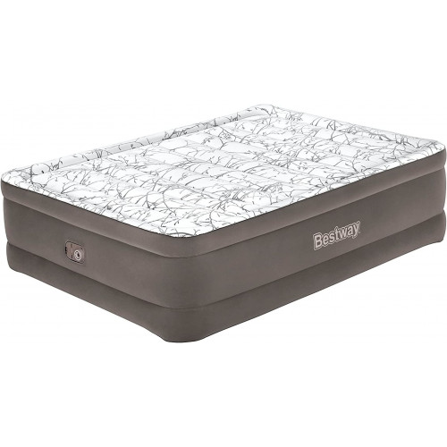 BESTWAY TriTech Queen Lit gonflable avec pompe intégrée, 203 x 152 x 56 cm 6713E