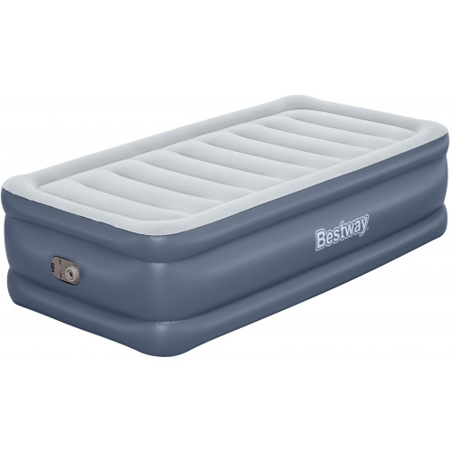 BESTWAY TriTech Twin Matelas gonflable 1 place avec pompe intégrée, 191 x 97 x 51 cm 6713G