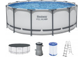 BESTWAY Steel Pro Max Piscine hors sol ronde, 396 x 122 cm 5618W