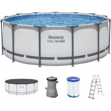 BESTWAY Steel Pro Max Piscine hors sol ronde, 396 x 122 cm 5618W