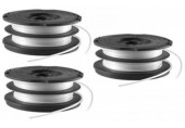 Black & Decker A6495X3-XJ Reflex Plus Bobine pour coupe bordures (1,5mm/2x6m), 3 pieces