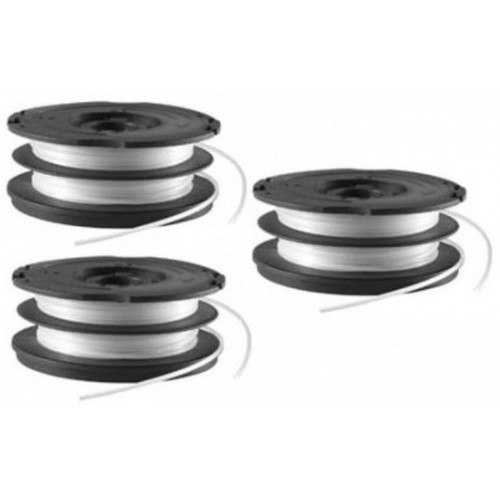 Black & Decker A6495X3-XJ Reflex Plus Bobine pour coupe bordures (1,5mm/2x6m), 3 pieces Black & Decker A6495X3-XJ Reflex Plus Bobine pour coupe bordures (1,5mm/2x6m), 3 pieces