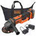 Black & Decker BCG720M1 Meuleuse d'angle 125mm (18V/1x4,0Ah) Sac