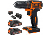 Black & Decker BDCDC18B Perceuse-Visseuse sans fil 30Nm Li-Ion (2x1,5Ah/18V)