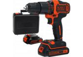 Black & Decker BDCHD18K1B2 Perceuse-visseuse sans fil (40Nm/18V/2x2,0Ah) Coffret