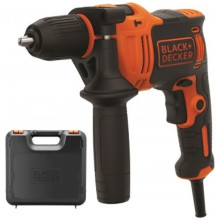Black & Decker BEH710K-QS Perceuse visseuse a percussion (23,3Nm/710W), coffret