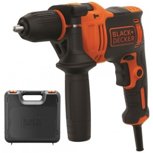 Black & Decker BEH710K-QS Perceuse a percussion (13 mm / 710 W), set de forets, coffret Black & Decker BEH710K-QS Perceuse a percussion (13 mm / 710 W), set de forets, coffret