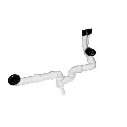 BLANCO double vidage d'évier avec débordement 1 1 "pour le TOP EZ 137034 BLANCO double vidage d'évier avec débordement 1 1 "pour le TOP EZ 137034