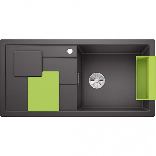 BLANCO SITY XL 6 S Infini SILGRANIT Évier, Gris Rocher kiwi 525061