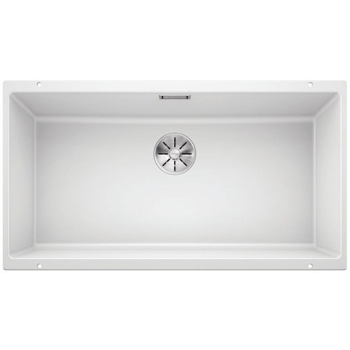 BLANCO SUBLINE 800-U Evier Silgranit, blanc 523145