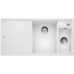 BLANCO AXIA III 6 S-F InFino SILGRANIT évier blanc, droit planche en verre 523492