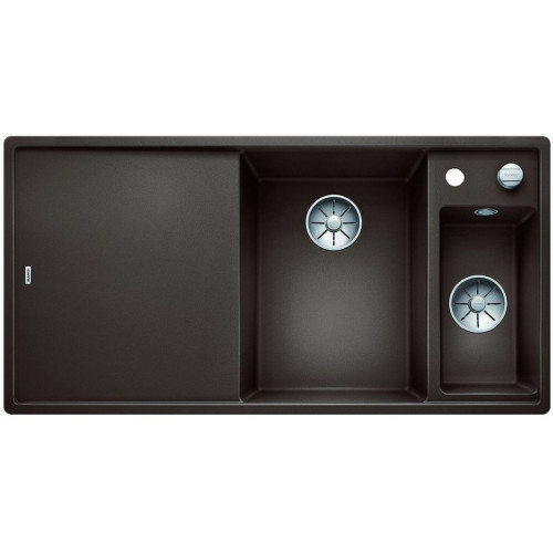 BLANCO AXIA III 6 S-F InFino SILGRANIT évier cafe, droite, planche en bois 523488