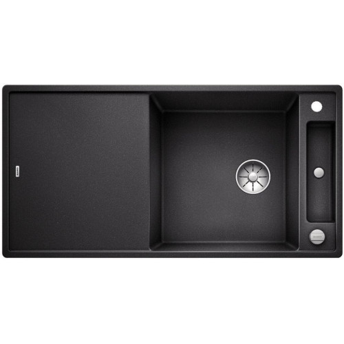 BLANCO AXIA III XL 6 S-F InFino SILGRANIT évier anthracite réversible, planche en bois