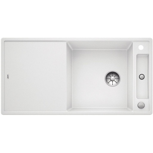 BLANCO AXIA III XL 6 S-F InFino SILGRANIT évier blanc réversible, planche en verre