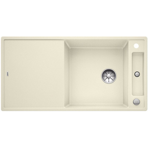 BLANCO AXIA III XL 6 S-F InFino SILGRANIT évier, jasmin réversible, planche en bois