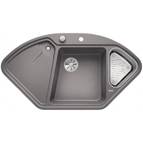 BLANCO DELTA II InFino SILGRANIT Évier, alumetallic 523658