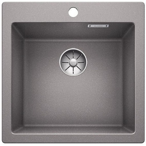 BLANCO PLEON 5 Infino SILGRANIT Évier aluminium métallisé, télécommande de vidange