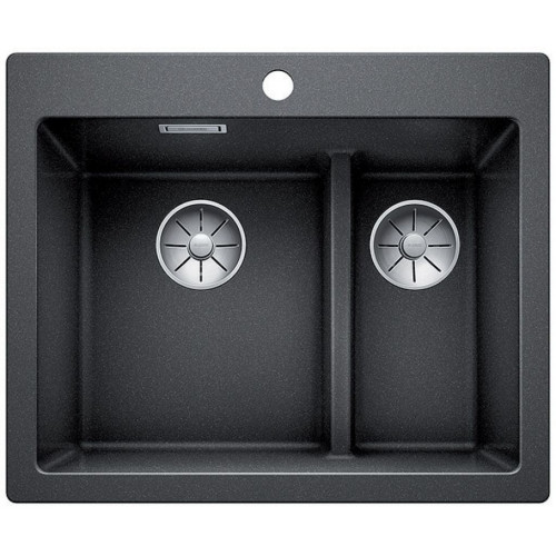 BLANCO PLEON 6 Split Infino SILGRANIT Évier anthracite réversible télécommande de vidange BLANCO PLEON 6 Split Infino SILGRANIT Évier anthracite réversible télécommande de vidange
