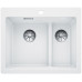BLANCO PLEON 6 Split Infino SILGRANIT évier blanc, réversible, télécommande de vidange