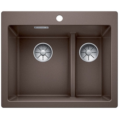 BLANCO PLEON 6 Split Infino SILGRANIT évier café, réversible, télécommande de vidange
