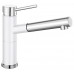 BLANCO Alta-S Compact Silgranit Robinetterie d’évier, blanc/chrome 515327