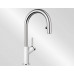 BLANCO Carena-S Vario Mitigeur d'évier avec bec extractible, blanc/chrome 521368