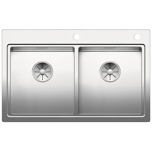BLANCO Divon II 8-IF Évier, Inox soie avec commande excentrée 521663