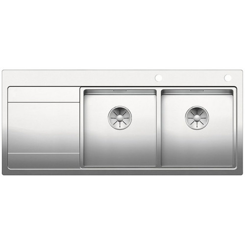 BLANCO Divon II 8 S-IF Evier, inox lisse, egouttoir A gauche 521665