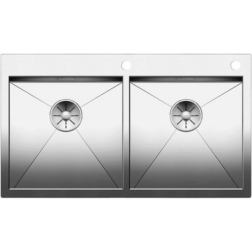 BLANCO Zerox 400/400 IF / A Évier de cuisine Acier inoxydable satiné 521648