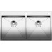 BLANCO Zerox 400/400 IF / A Évier de cuisine Acier inoxydable satiné 521648