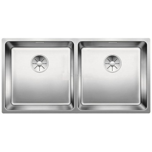 BLANCO Andante 400/400-U Évier 86,5 x 44 cm, Inox satiné 522987