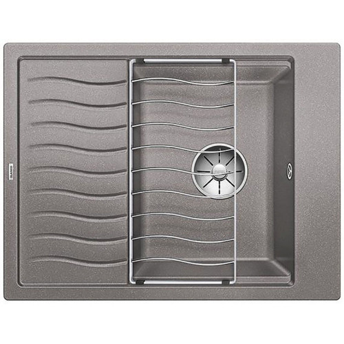BLANCO ELON 45 S Silgranit InFino Evier Silgranit, alumetallic - vidage: manuel 524826