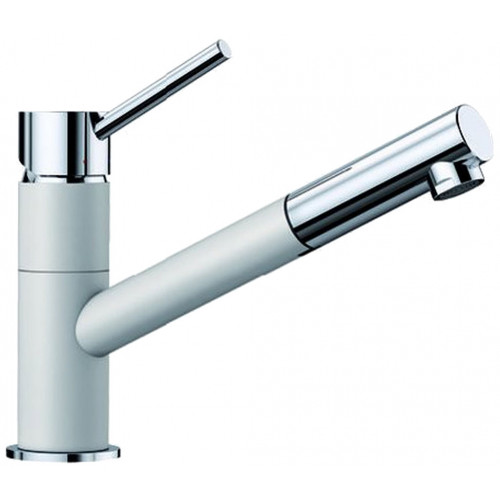 BLANCO Kano-S HD SILGRANIT Robinetterie d’évier, blanc/chrome 525040