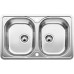 BLANCO Lantos 8-IF Compact Evier, Acier inoxydable brossé 520434