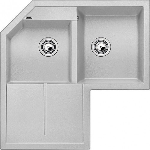 BLANCO METRA 9 E Silgranit, évier gris perle, avec siphon 520588 BLANCO METRA 9 E Silgranit, évier gris perle, avec siphon 520588