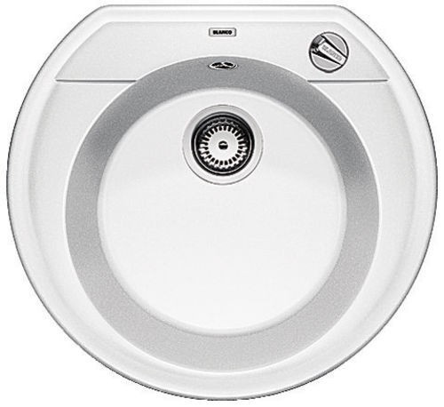 BLANCO RONDOVAL 45 Silgranit Évier rond blanc 515660