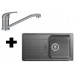 BLANCO Kit évier Favos Mini Silgranit alumétallic + mitigeur Daras alumétallic