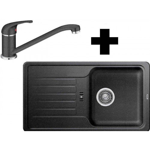 BLANCO Kit évier Favos Mini Silgranit anthracite + mitigeur DARAS anthracite