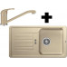 BLANCO Kit évier Favos Mini Silgranit champagne + mitigeur Daras champagne