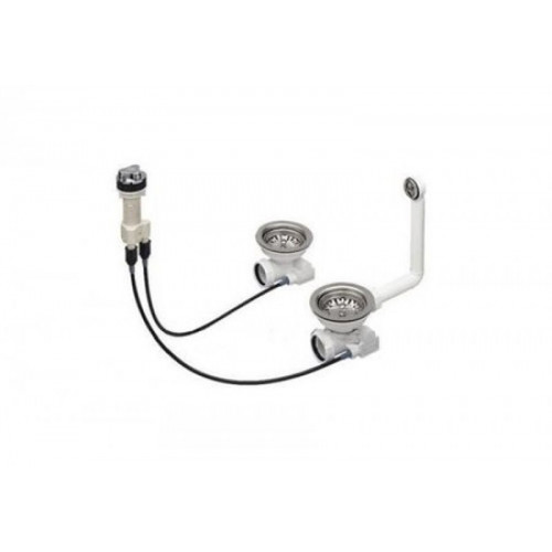 Blanco Siphon pour éviers Lexa, 2×3,5" 221496